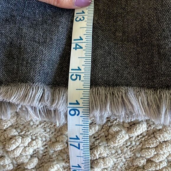 We the Free! Free People Black Antiqued Denim Mini Skirt Size 29 - Picture 8 of 8